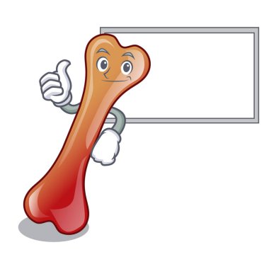 Başparmak yukarıya kurulu kemik jöleli şeker karakter karikatür ile