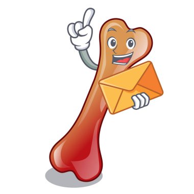 Zarf kemik jöleli şeker karakter karikatür ile