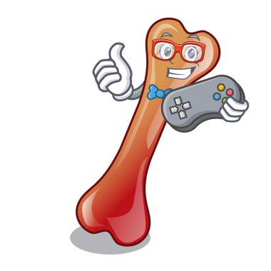 Oyun kemik jöleli şeker maskot çizgi film