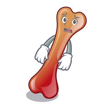 Korkarım kemik jöleli şeker maskot çizgi film