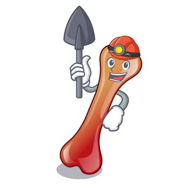 Madenci kemik jöleli şeker maskot çizgi film