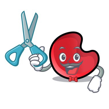 Kuaför şeker ay karakter karikatür