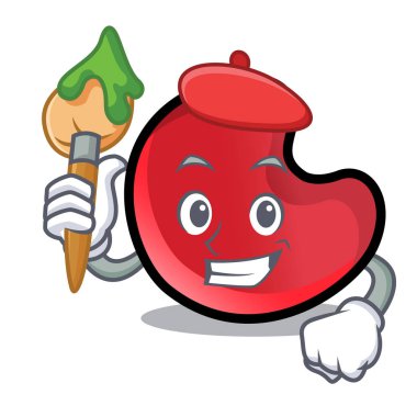 Sanatçı şeker ay karakter karikatür