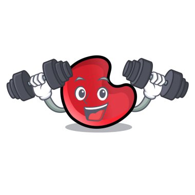 Fitness şeker ay karakter karikatür