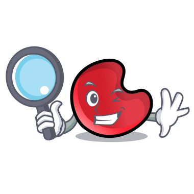 Dedektif şeker ay karakter karikatür