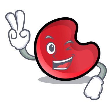 İki parmak şeker ay karakter karikatür