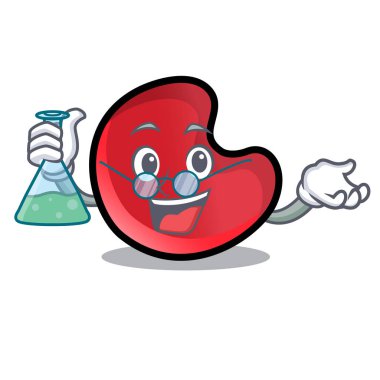 Profesör şeker ay karakter karikatür