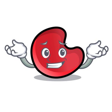 Sırıtan şeker ay karakter karikatür