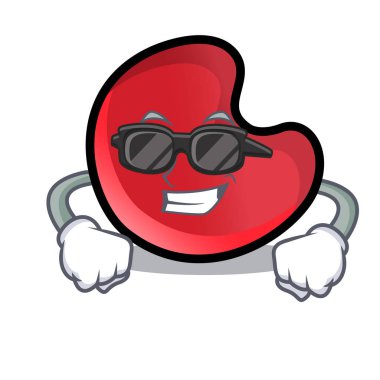 Süper cool şeker ay karakter karikatür