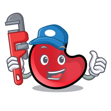 Tesisatçı şeker ay maskot çizgi film