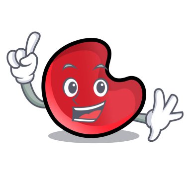 Parmak şeker ay maskot çizgi film