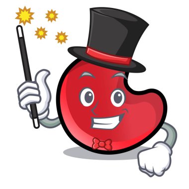 Sihirbaz şeker ay maskot çizgi film