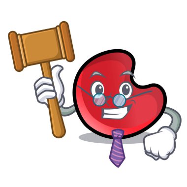 Yargıç şeker ay maskot çizgi film