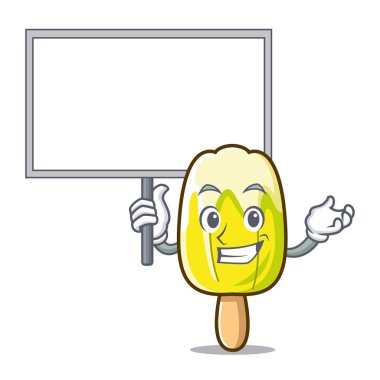 Kurulu limon dondurma karakter karikatür getirmek