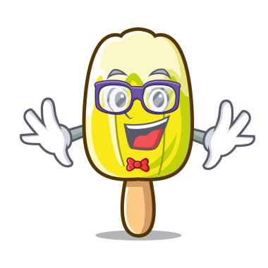 Geek limon dondurma karakter karikatür