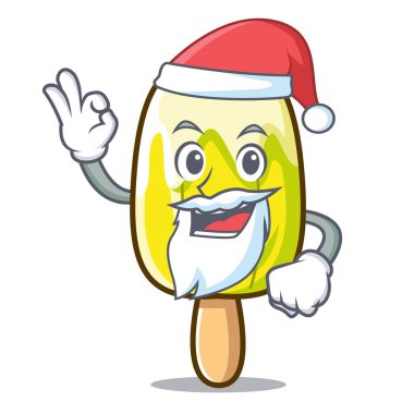 Santa limon dondurma maskot çizgi film