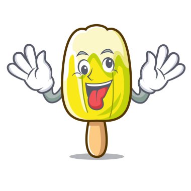 Deli limon dondurma maskot çizgi film