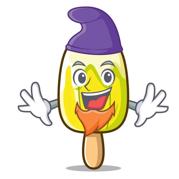 Elfe citron crème glacée personnage dessin animé — Image vectorielle