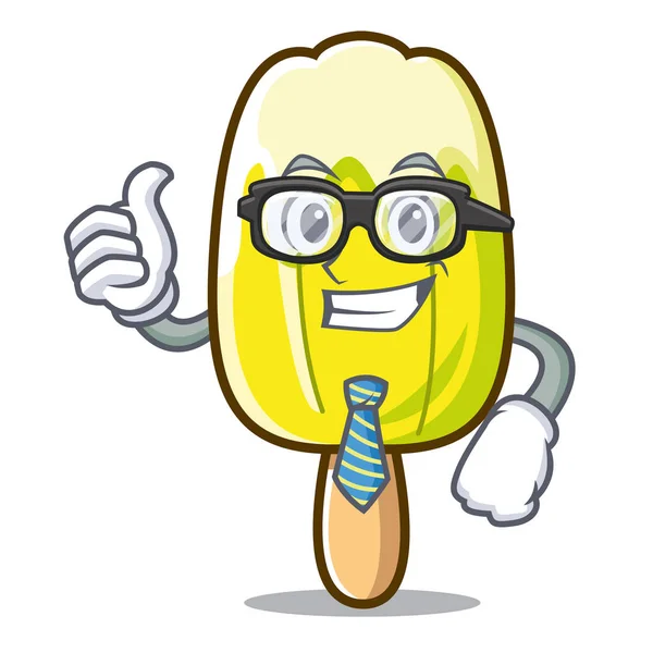 Geschäftsmann Zitroneneis Charakter Cartoon — Stockvektor