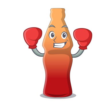 Jöleli şeker karakter karikatür boks kola şişe