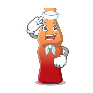 Jöleli şeker karakter karikatür denizci kola şişe