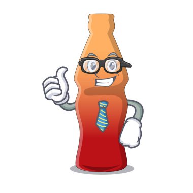 Jöleli şeker karakter karikatür işadamı kola şişe