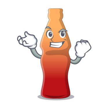 Jöleli şeker karakter karikatür başarılı kola şişe