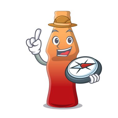 Jöleli şeker maskot karikatür Explorer kola şişe