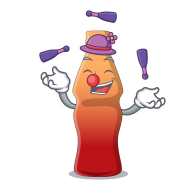 Hokkabazlık kola şişe jöleli şeker maskot çizgi film