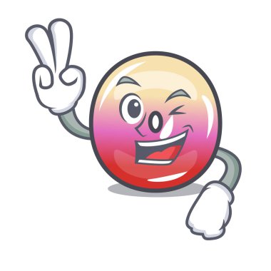 İki parmak jöle yüzük şeker karakter karikatür