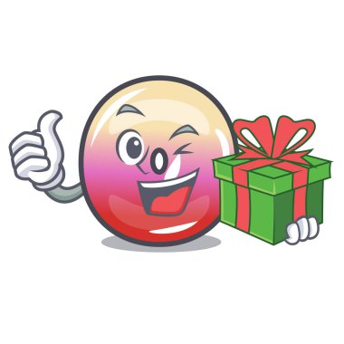 Hediye jöle yüzük şeker maskot karikatür ile