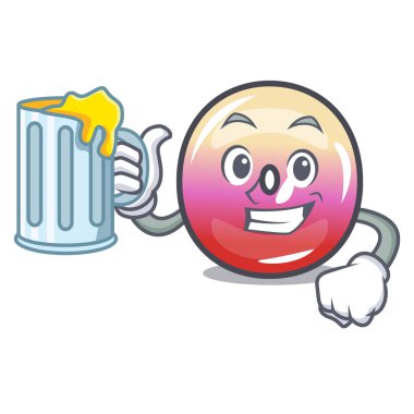 Suyu jöle yüzük şeker maskot karikatür ile