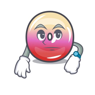 Jöle yüzük şeker maskot karikatür bekliyor