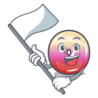 Bayrak jöle yüzük şeker maskot karikatür ile