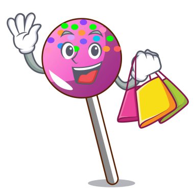 Lolipop şeker karakter karikatür ile alışveriş