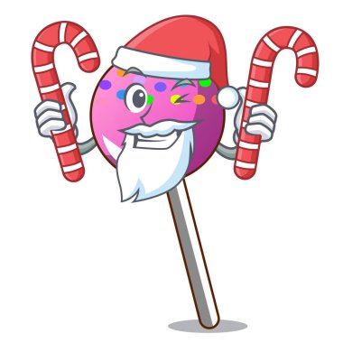 Noel candy lolipop şeker maskot karikatür ile ile