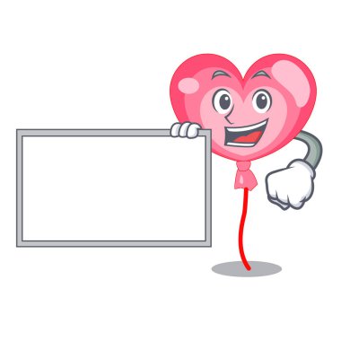 Yönetim Kurulu ballon kalp karakter karikatür ile