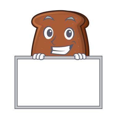 Yönetim Kurulu kahverengi ekmek karakter çizgi film ile sırıtarak