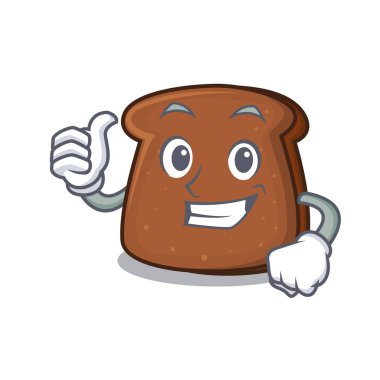 Kahverengi ekmek karakter çizgi film yaşasın