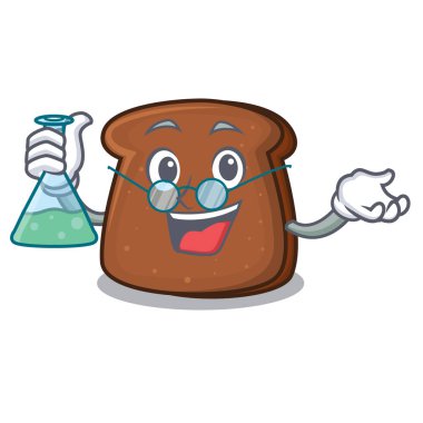 Profesör kahverengi ekmek karakter çizgi film