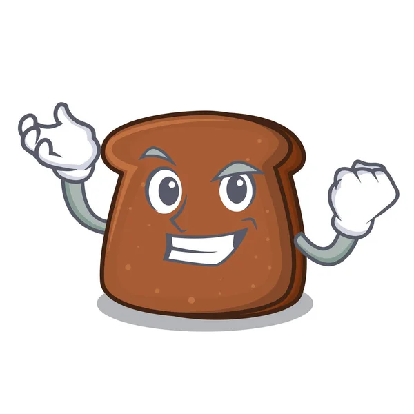 Успешный мультфильм о коричневом хлебе — стоковый вектор