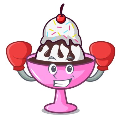 Dondurma dondurma karakter karikatür boks