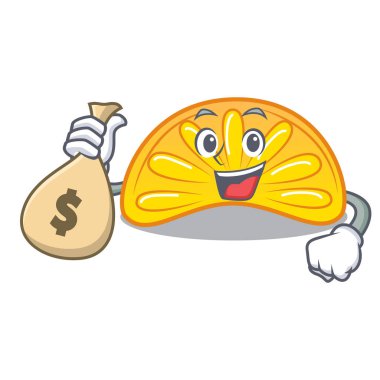 Para çantası turuncu jöleli şeker karakter karikatür ile