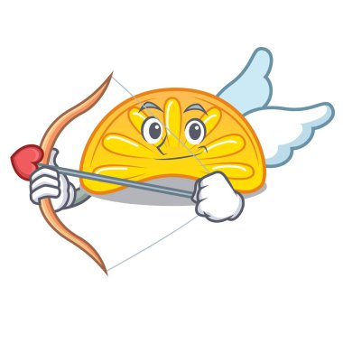 Aşk tanrısı portakal jöle şeker karakter karikatür