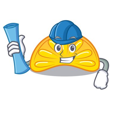 Mimar portakal jöle şeker karakter karikatür