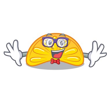 Geek portakal jöle şeker karakter karikatür