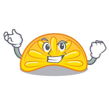 Başarılı portakal jöle şeker karakter karikatür