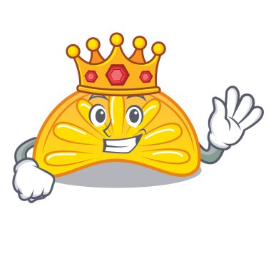 Kral portakal jöle şeker maskot çizgi film