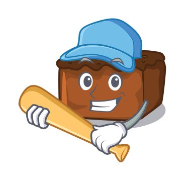 Beyzbol kek oyun karakter karikatür tarzı