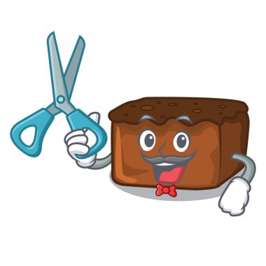 Kek karakter karikatür tarzı berber